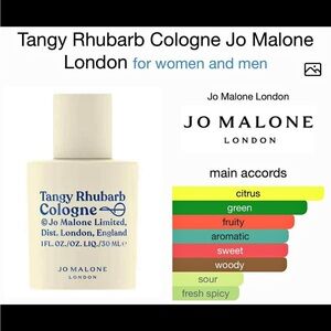 Tangy Rhubarb Jo Malone 2mL Decant Sample w Spray sample *not full size